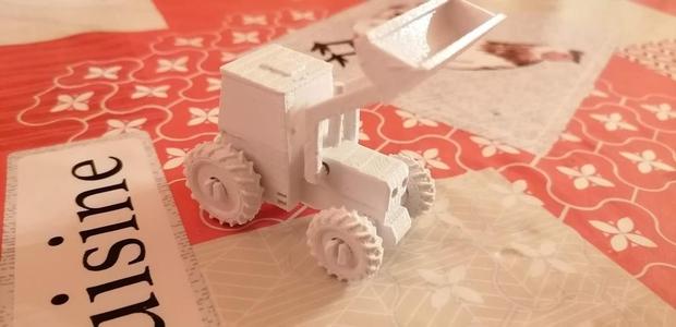 Tracteur avec fourche