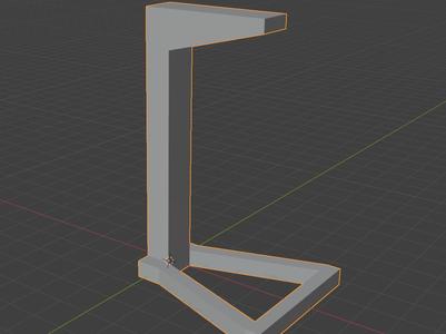 Simple headphone stand
