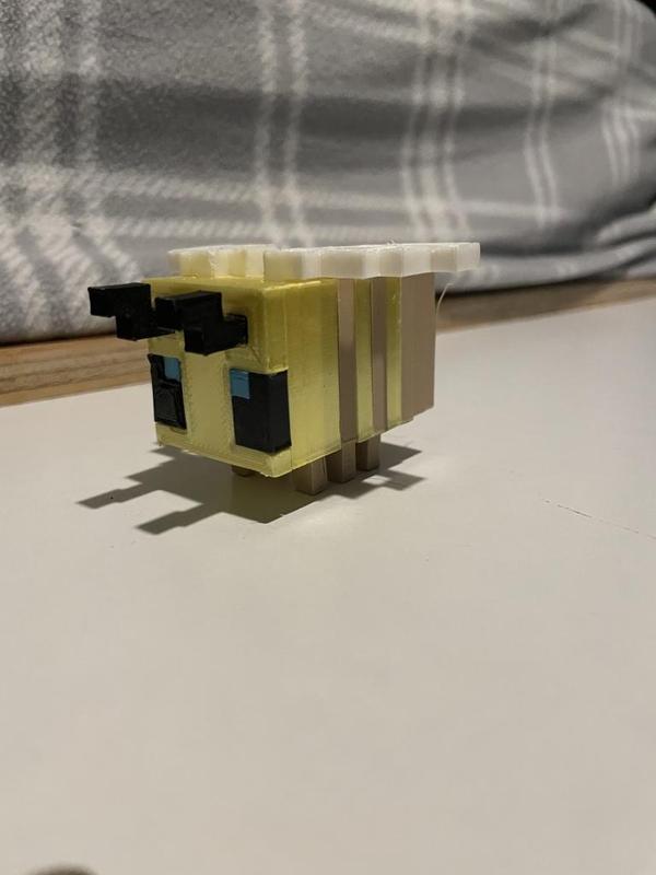 Minecraft Bee Fully Printable No Glue Needed
