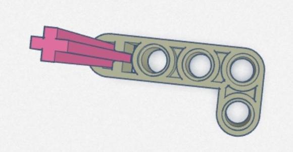 2 in 1 Lego piece