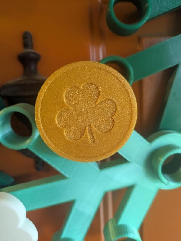 St Patricks day coin for Lego Wreath