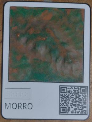 Placa e Maquete Tátil - Morro