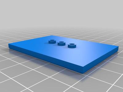 Lego Compatible Stand 07x05 , 3 knobs