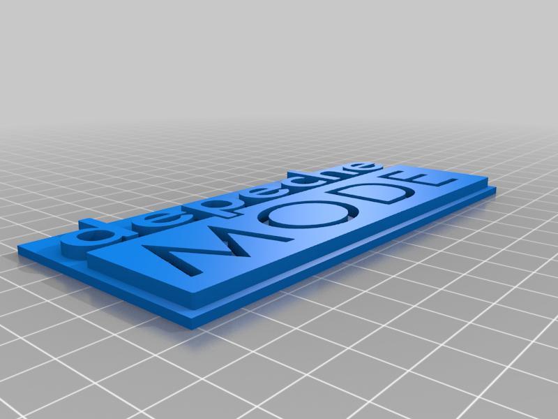 Depeche Mode Logo Placard