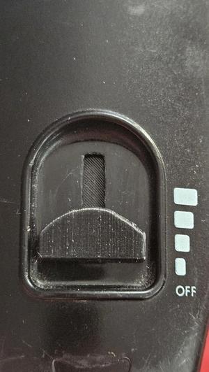 Button and plate for the Puzer vacuum handle with power control