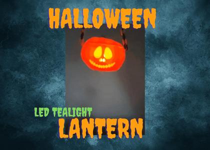 Pumpkin LED Candle Holder with Chain holder - 2 designs
