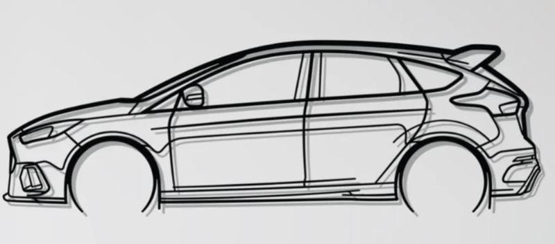 Ford Focus RS Wall Art