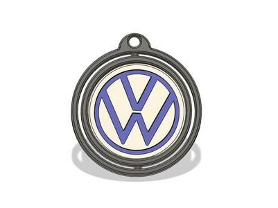 VW rotary keychain