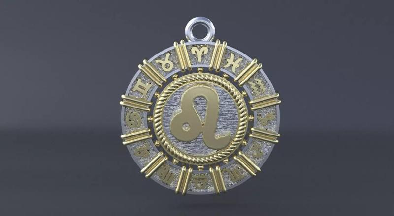 Zodiac symbol LEO  3D print model