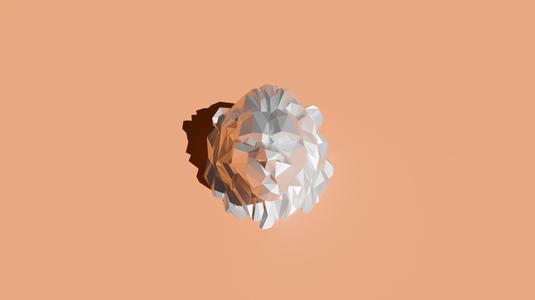 Low Poly Lion Head