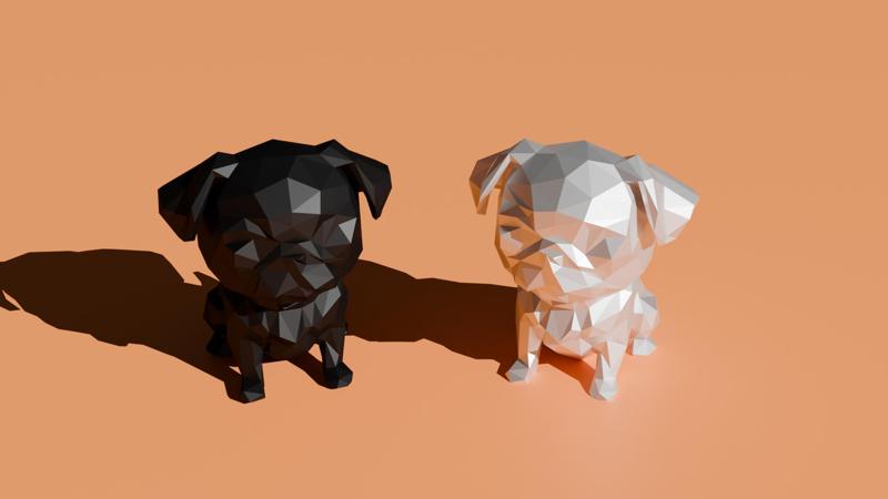 Low Poly Pug