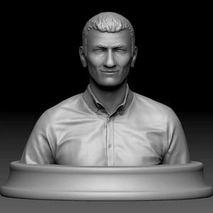 3D Printable Male Bust