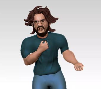 3D printable soccer football player goal for print model