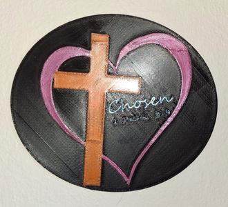 Cross, heart, chosen