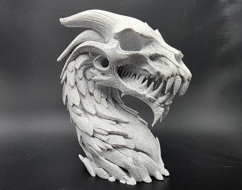 Undead Rock Dragon Bust