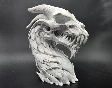 Undead Rock Dragon Bust