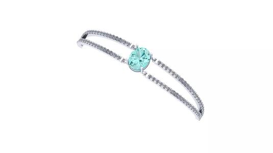 Bracelete com pedra central