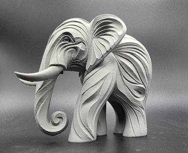 Wood Carved Elephant