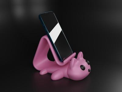 Cute Cat Phone Stand – Playful Desk Buddy