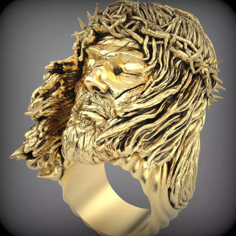 Jesus head ring