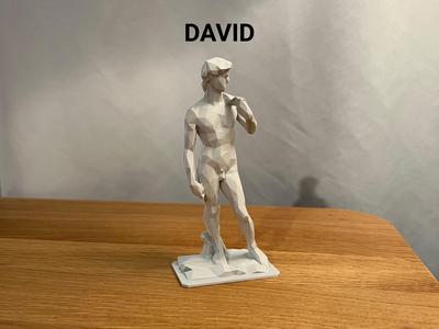Low Poly David Statue (Michelangelo)