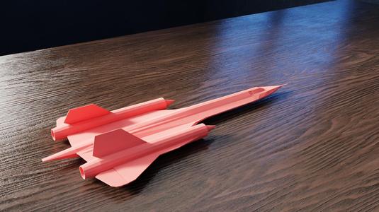 Blackbird SR-71 – Low Poly Model
