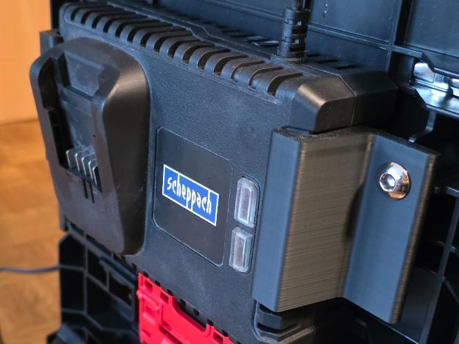 QBrick Scheppach battery charger side mount