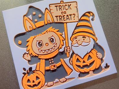 Hueforge Lafufu trick or treat