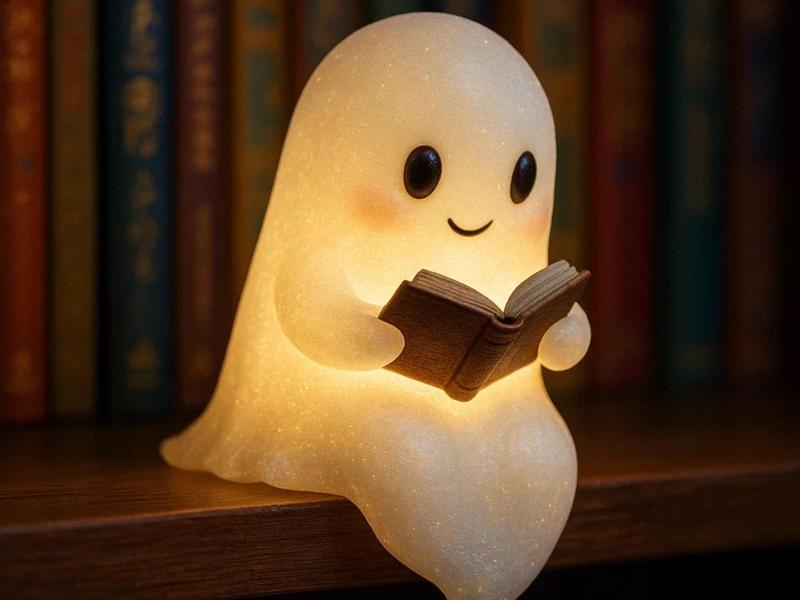 adorable reading ghost
