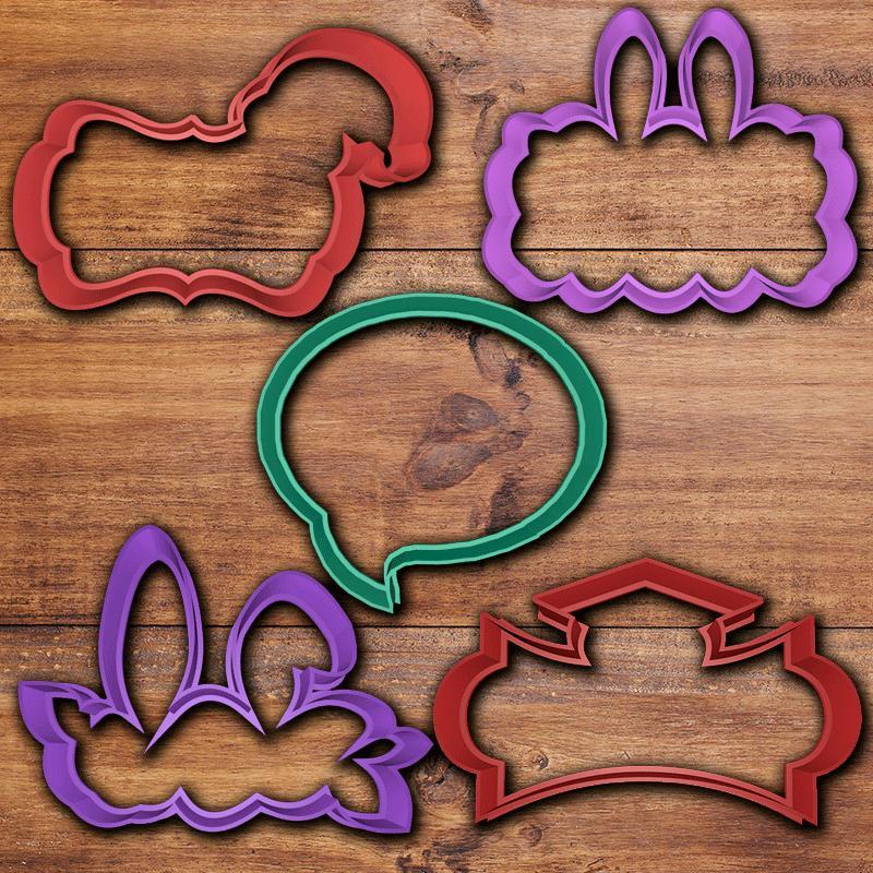 Frame cookie cutter set