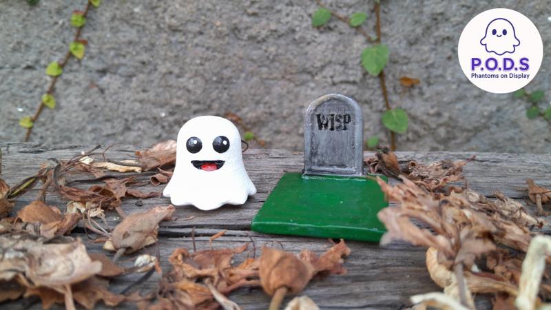 Phantoms on Display - Cute Ghost - WISP - Perfect for Halloween and Parties