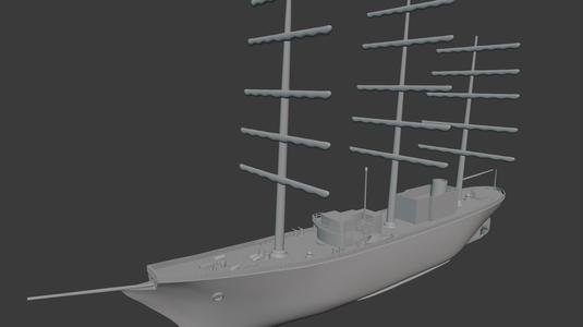 ARA frigata libertad training ship without sails