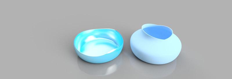 Jarrón y frutero  agua