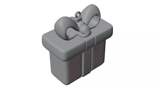Gift Box Ornament 3D Print Ready Model