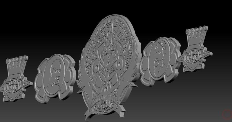 The Crash Wrestling  championship From Rey Mysterio 1:1 scale replica