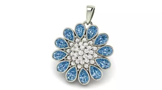 Blossom Diamond Flower Pendant