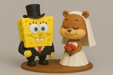 SpongeBob and Sandy sweethearts