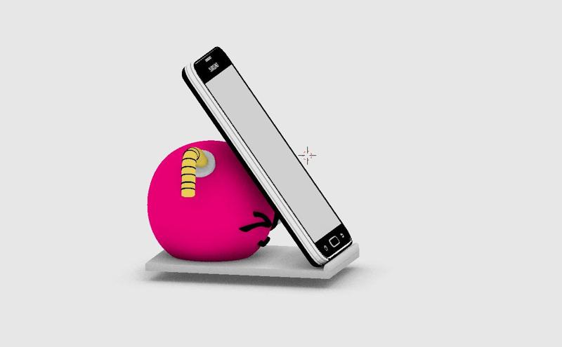Cell Phone Stands bomba toons - BOMB pink - BOMB OMB- PINK