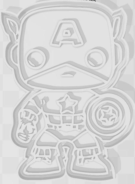 captain america cookie cutter