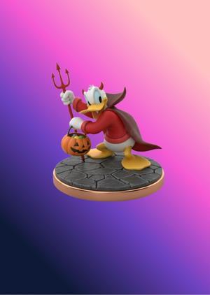 Donald dressed up as an imp - Halloween Figure 🎃🦆.