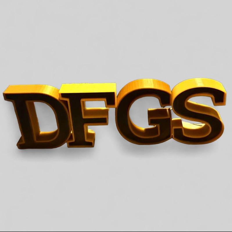 3D Desktop Lettering