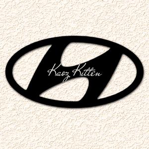 Hyundai Auto Logo Car Symbol Wall Art Home Decor