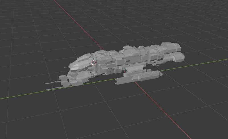 EVE Loki Spaceship Strategic cruiser - Subdivided into 5 parts