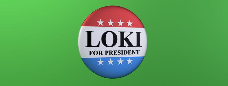 Loki For President Pin