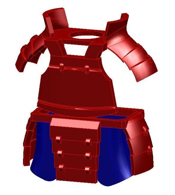 STL Armor & Pants for Custom LEGO Uichiha Madara
