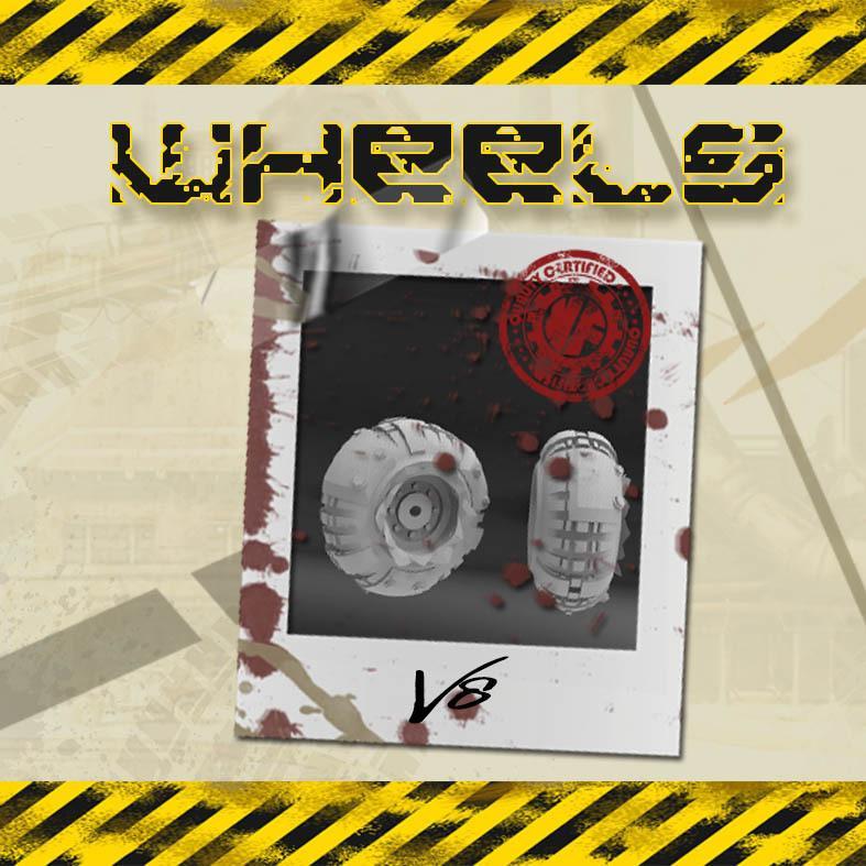 Gaslands  wheels 1/64 KAVANFACTORY V8