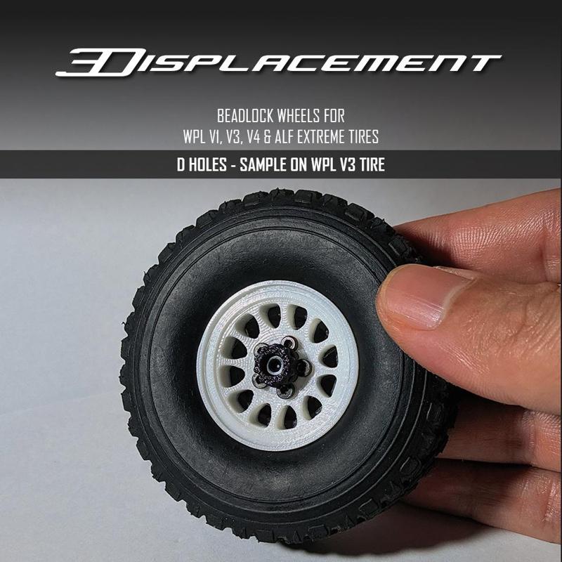 Beadlock Wheels for WPL & ALF Tires  -D Holes