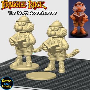 Uncle Matt Adventurer - Fraggle Rock 3D figure Retro Infinity style (100mm) : vinyl collectible