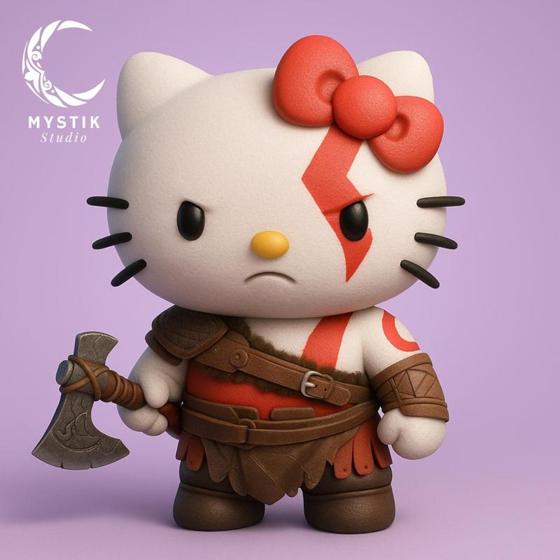 Hello Kitty x Kratos