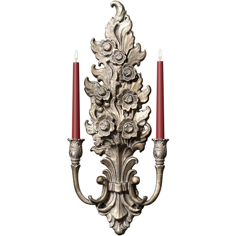 Antique Tall Sconce Classic Style Wall Lamp Sconce Candlestick 3D model